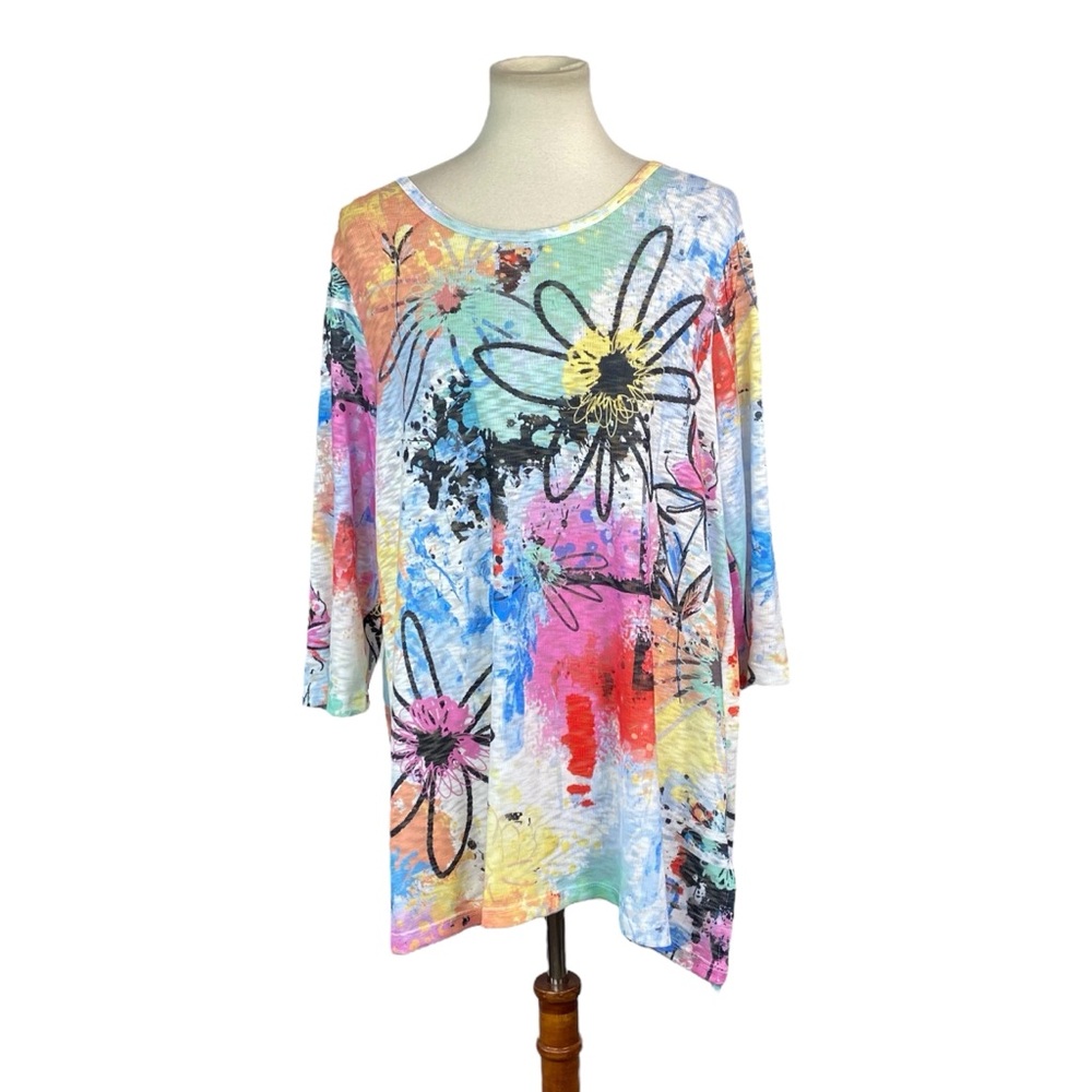 Woman’s Thomas & Olivia floral and multicolor top size XL